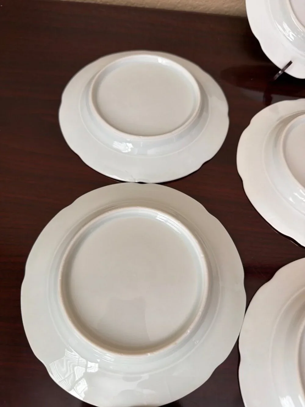 Set of 10 Vintage Austria Carlsbad Porcelain Bread Dessert Plates Gold Trim 6” - Picture 8 of 16